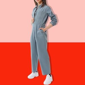 Urban Outfitters BDG Gray Blue Utility Jumpsuit - Size XS